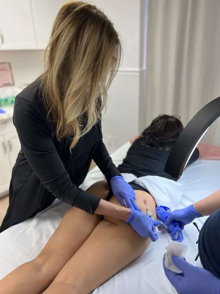 Sculptra body contouring injection appointment at Viva Vitality MedSpa in Lakeland, FL